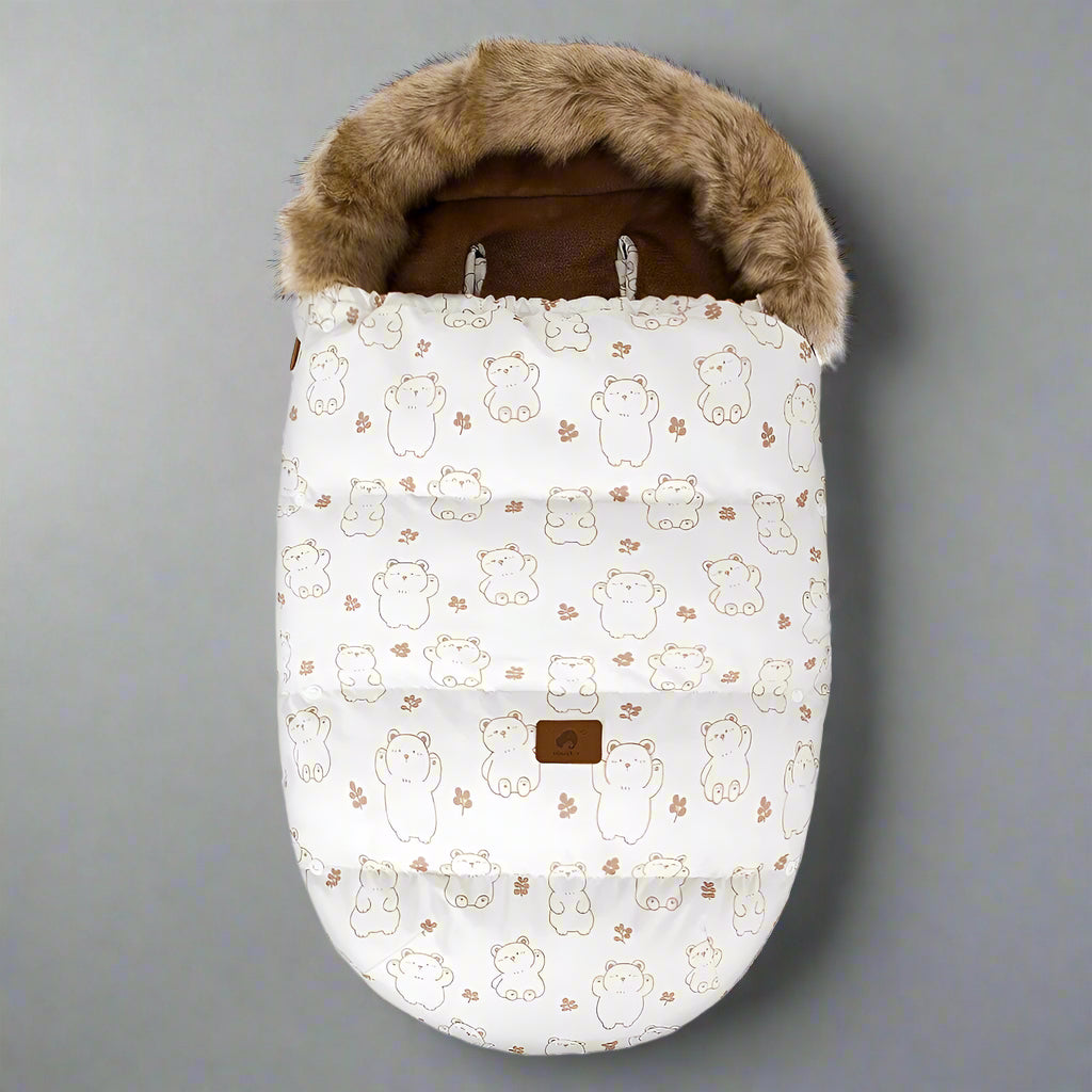 Chanceliere-hiver-motif-ours chaude et douce
