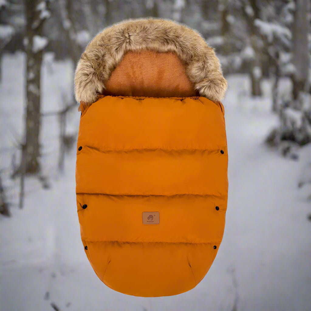 Chanceliere-hiver-unie-orange douce et chaude et pratique