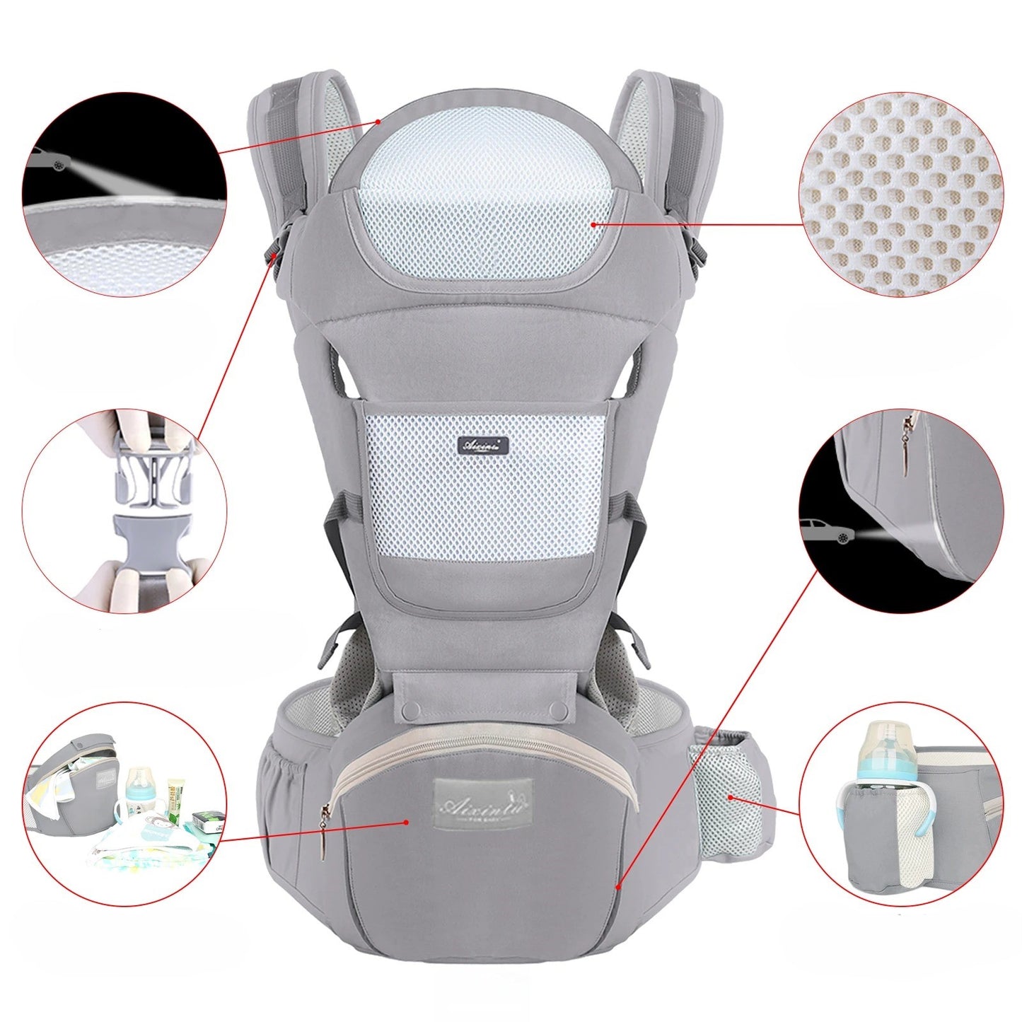 Porte-bébé Ergonomique avec Siège™