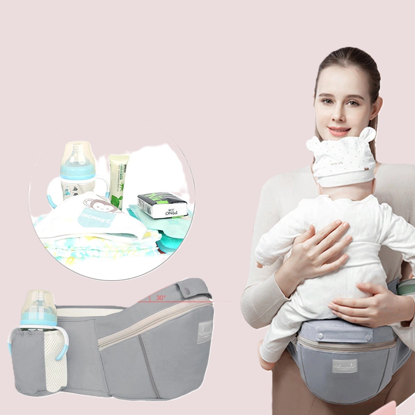 Porte-bébé Ergonomique avec Siège™